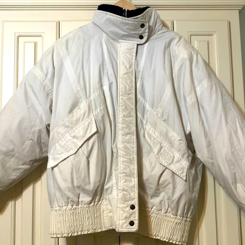 Vintage London Fog Zip‎ Up Lined Bomber Jacket Size Large